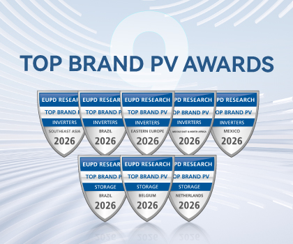 Growatt 9 năm liên tiếp được vinh danh Top Brand PV toàn cầu
